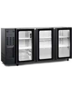 Tefcold Barkoeling 489L | Glasdeur 3 deuren | TBC3G 177B |  1775x565x890(H)mm