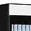 Tefcold Display vrieskast met glasdeur | Zwart | 496L |  685x805x2065(H)mm