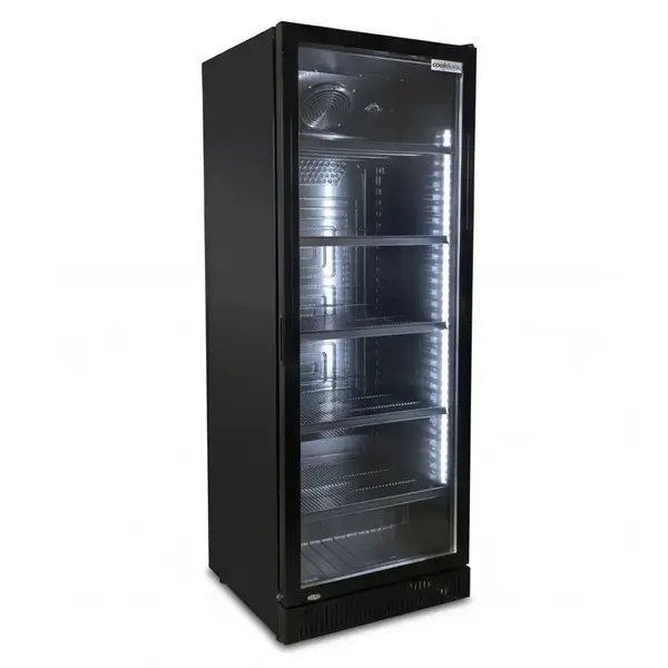 Cooldura Cooldura displaykoeling 1-deurs zwart 352L | CDC1DB | 595x642x1842(H)mm