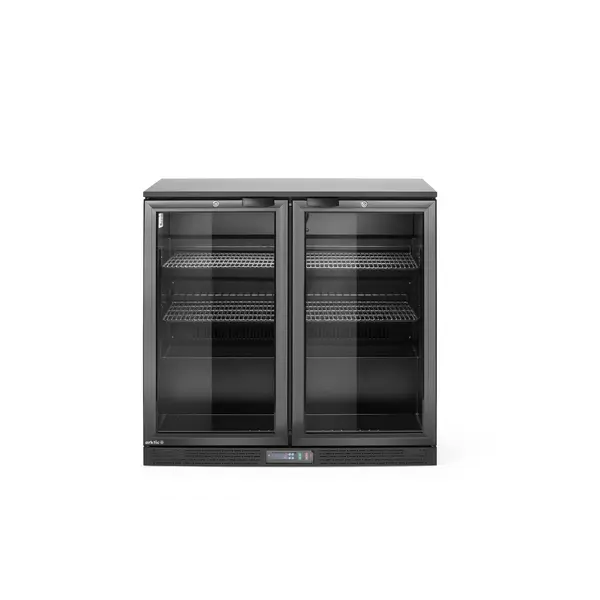 Hendi/Arktic Backbar koelkast met dubbele deur | Arktic | 158L | Zwart | 220-240V/160W | 900x530x(H)870mm