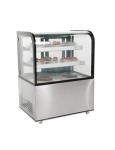 Polar Koelvitrine 270L | Energielabel A | Twee schappen | 915x675x915(H)mm