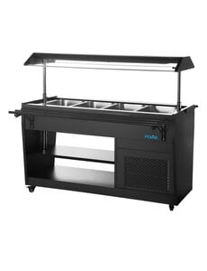 Polar Polar G-Serie Gekoelde Buffetbar Zwart | 105,8x74x135,6(H)cm