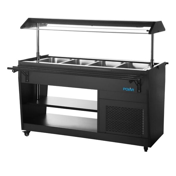 Polar Polar G-Serie Gekoelde Buffetbar Zwart | 105,8x74x135,6(H)cm