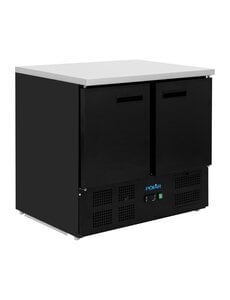 Polar Polar G-Series Dubbele Deur Koelwerkbank Zwart 257L | Energielabel C | 90,3x70x87,5(H)cm