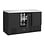 Polar Polar G-Series 3-deurs koelwerkbank zwart 400L | Energielabel C | 137x70x87,5(H)cm