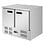 Polar Polar G-Series Vrieswerkbank met dubbele deuren 240L | Energielabel D | 94,3x70x85,5(H)cm