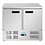 Polar Polar G-Series Vrieswerkbank met dubbele deuren 240L | Energielabel D | 94,3x70x85,5(H)cm