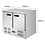 Polar Polar G-Series Vrieswerkbank met dubbele deuren 240L | Energielabel D | 94,3x70x85,5(H)cm