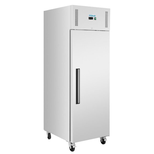 Polar Polar Koelkast met geforceerde luchtkoeling 600 liter RVS | Energielabel B | -2°C tot +8°C