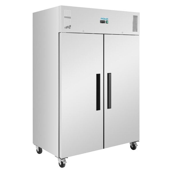 Polar Polar G-Serie dubbeldeurs staande koelkast met geforceerde lucht 1200L | Energielabel B | 134x87,5x209(H)cm