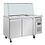 Polar Polar U-serie tweedeurs saladette met vierkant kuchscherm | 136x70x136(H)cm