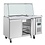 Polar Polar U-serie tweedeurs saladette met vierkant kuchscherm | 136x70x136(H)cm