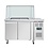 Polar Polar U-serie tweedeurs saladette met vierkant kuchscherm | 136x70x136(H)cm