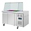Polar Polar U-serie tweedeurs saladette met vierkant kuchscherm | 136x70x136(H)cm
