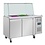 Polar Polar U-serie tweedeurs saladette met vierkant kuchscherm | 136x70x136(H)cm