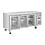Polar Polar U-Series 3-deurs koelwerkbank met glazen deuren | Energielabel B | 179,5x70x86(H)cm