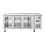Polar Polar U-Series 3-deurs koelwerkbank met glazen deuren | Energielabel B | 179,5x70x86(H)cm