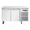 Polar Polar U-Serie Koel-Vrieswerkbank Met 2 Deuren 124L | Energielabel C | 136x70x86(H)cm