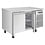 Polar Polar U-Serie Koel-Vrieswerkbank Met 2 Deuren 124L | Energielabel C | 136x70x86(H)cm