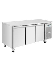 Polar Polar U-Serie Koel-Vrieswerkbank Met 3 Deuren 314L | Energielabel C | 179,5x70x86(H)cm