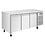 Polar Polar U-Serie Koel-Vrieswerkbank Met 3 Deuren 314L | Energielabel C | 179,5x70x86(H)cm