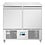 Polar Polar U-Serie Geventileerde 2-Deurs Saladette 257L | Energielabel A+ | 90,3x70x87(H)cm