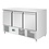 Polar Polar U-Series Saladette met drie deuren 400 liter |  | Energielabel A | 136,8x70x87(H)cm