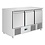Polar Polar U-Series Saladette met drie deuren 400 liter |  | Energielabel A | 136,8x70x87(H)cm