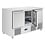 Polar Polar U-Series Geventileerde 3-Deurs Saladette 400L | Energielabel A | 136,8x70x87(H)cm