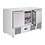 Polar Polar U-Series Geventileerde 3-Deurs Saladette 400L | Energielabel A | 136,8x70x87(H)cm