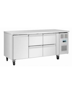 Polar Polar U-Series Counter Fridge 4 Drawers & 1 Door | Energielabel B | 179,5x70x86(H)cm