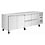Polar Polar U-Series koelwerkbank 4 lades & 2 deuren | Energielabel B | 223x70x86(H)cm