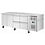 Polar Polar U-Series koelwerkbank 4 lades & 2 deuren | Energielabel B | 223x70x86(H)cm