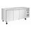 Polar Polar U-Series Drie-deurs smalle koelwerkbank 231L | Energielabel B | 179,5x60x86(H)cm
