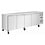 Polar Polar U-Series vierdeurs slanke koelwerkbank | Energielabel B | 223x60x86(H)cm