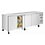 Polar Polar U-Series vierdeurs slanke koelwerkbank | Energielabel B | 223x60x86(H)cm