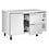 Polar Polar U-Series koelwerkbank met 1 deur en 2 laden | Energielabel B | 136x70x86(H)cm