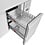 Polar Polar U-Series koelwerkbank met 1 deur en 2 laden | Energielabel B | 136x70x86(H)cm