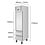 Polar Polar G-Series slanke GN-kastvriezer met 1 deur en 2 laden 180L | Energielabel D | 48,4x74,5x210(H)cm