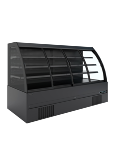 Tefcold Tefcold Lage wandkoeler met schuifdeuren | MC+B250S Low LED | L | -1 tot +7°C | 2562 x 852 x 1500mm