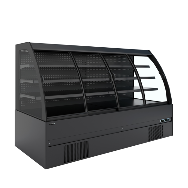 Tefcold Tefcold Lage wandkoeler met schuifdeuren | MC+B250S Low LED | L | -1 tot +7°C | 2562 x 852 x 1500mm