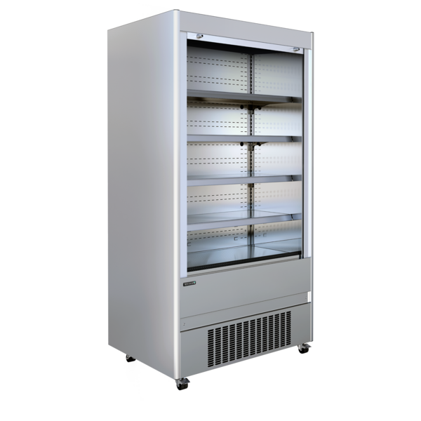Tefcold Tefcold Wandkoeler rvs met manueel rolluik | MCX130M | 580L | -1 tot +5°C | Energielabel F | 1312 x 740 x 1994mm