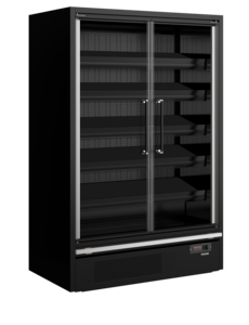 Tefcold Tefcold Galaxy+ GP14FGD Maxi Black | Multideckkoeler, supermarkt | 805L | -1 tot +5°C | Energielabel B | 1330 x 880 x 2005mm