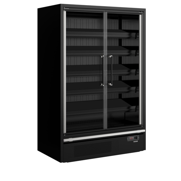 Tefcold Tefcold Galaxy+ GP14FGD Maxi Black | Multideckkoeler, supermarkt | 805L | -1 tot +5°C | Energielabel B | 1330 x 880 x 2005mm