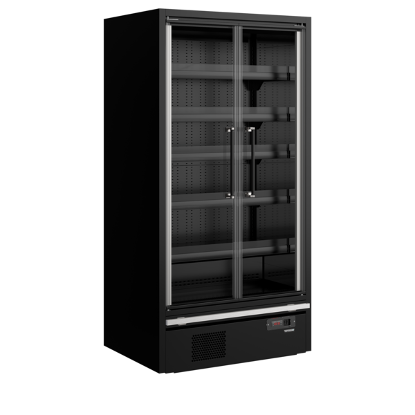 Tefcold Tefcold Galaxy+ GP10FGD Maxi Black | Multideckkoeler, supermarkt | 604L | -1 tot +5°C | Energielabel B | 1018 x 880 x 2005mm