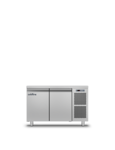 Coldline Coldline MASTER 2P/BT | Geventileerde vrieswerkbank 2 deurs GN1/1 | 270L | -22 tot -15°C | Energielabel D | 1300 x 700 x 900mm