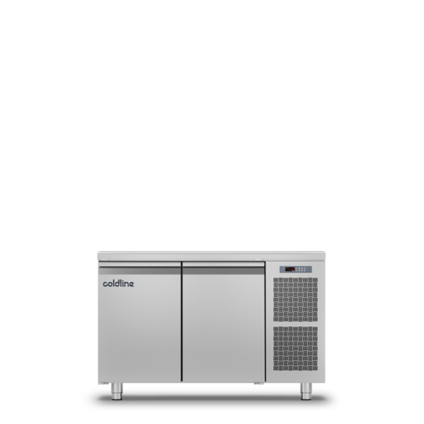 Coldline Coldline MASTER 2P/BT | Geventileerde vrieswerkbank 2 deurs GN1/1 | 270L | -22 tot -15°C | Energielabel D | 1300 x 700 x 900mm