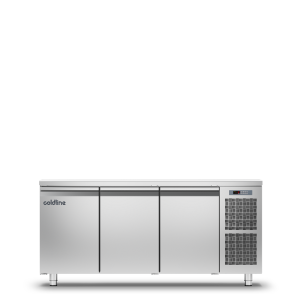Coldline Coldline MASTER 3P | Geventileerde koelwerkbank 3 deurs GN1/1 | 461L | -2 tot +8°C | Energielabel A | 1780 x 700 x 900mm