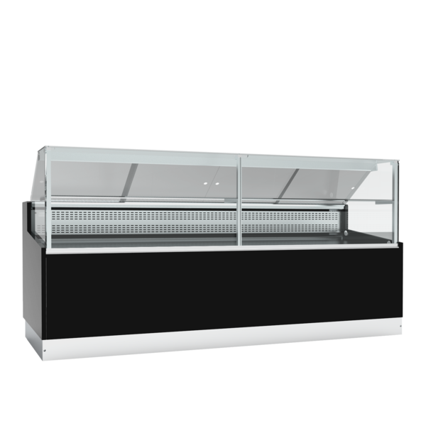 Tefcold Tefcold Statische zwarte koeltoonbank | BRABANT 250B (STUA25/BLACK) | L | +2 tot +8°C | Energielabel D | 2453 x 973 x 1195mm