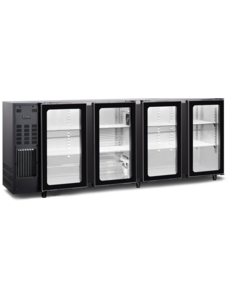 Tefcold Tefcold TBC4G 267B | Barkast met glas deuren (FGB451/267V) | 522L | +2 tot +8°C | Energielabel C | 2675 x 565 x 890mm